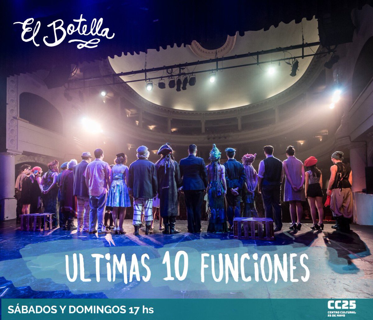 elbotella_obra's tweet photo. Últimas 10 funciones de este #MundoBotella te esperamos este #Sábado y #Domingo 17hs en el @CC25deMayo https://t.co/7rLPKPrW4U