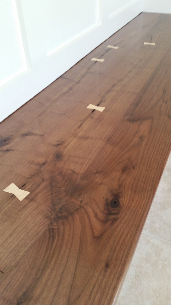 Here's the seat. Black walnut and maple.