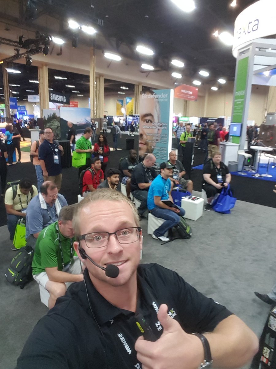 TommyGustaveson's tweet photo. Last @NutanixElevate presentation of the day at @Bitdefender_Ent's booth! Come by! #VMworld2017 #hciyourway #Nutanixatvmworld https://t.co/YMorN5bmQx