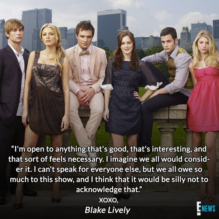 enews's tweet image. Hey Upper East Siders, This just in from Serena herself! Get your headbands ready B—You know we'd love a reboot. Xoxo, Gossip Girl 💋