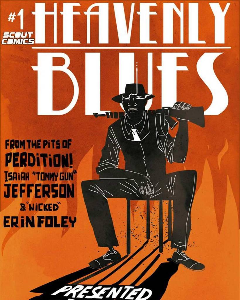 RoyalComicsNYC's tweet photo. Writer #benkhan is here! Signing copies of #scoutcomics #heavenlyblues! #creatorsigning #comics #comicbooks #localcomicshop #localappearance https://t.co/CN0JPLSPB9