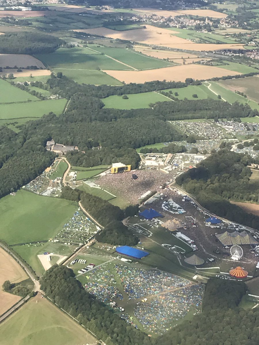 Flying past #Leedsfest, Sunday afternoon.