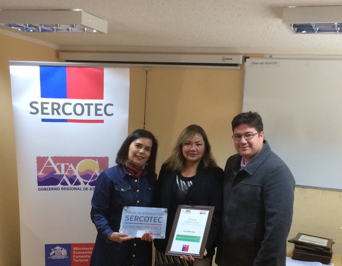 SercotecAtacama's tweet photo. [AHORA] @AnyDorador "Con recursos @GOREAtacama y ejecución @SercotecAtacama 21 empresas fortalecen emprendimientos" #CreceMultisectorial https://t.co/q9TrZuPZgC