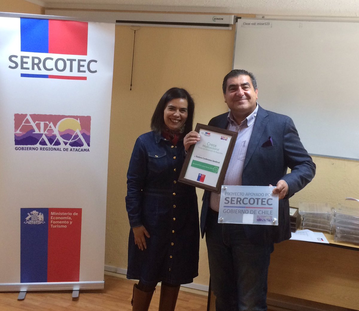 SercotecAtacama's tweet photo. [AHORA] @AnyDorador "Con recursos @GOREAtacama y ejecución @SercotecAtacama 21 empresas fortalecen emprendimientos" #CreceMultisectorial https://t.co/q9TrZuPZgC