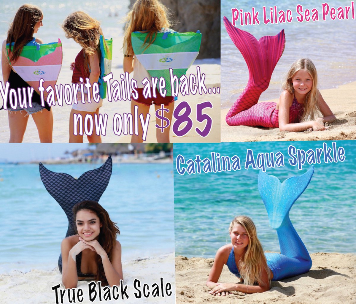 ItsThe2Tails's tweet photo. Your favorite tails are back in stock!!! #the2tails #sale #mermaidmania #justkeepswimming https://t.co/4xWMbKusUL
