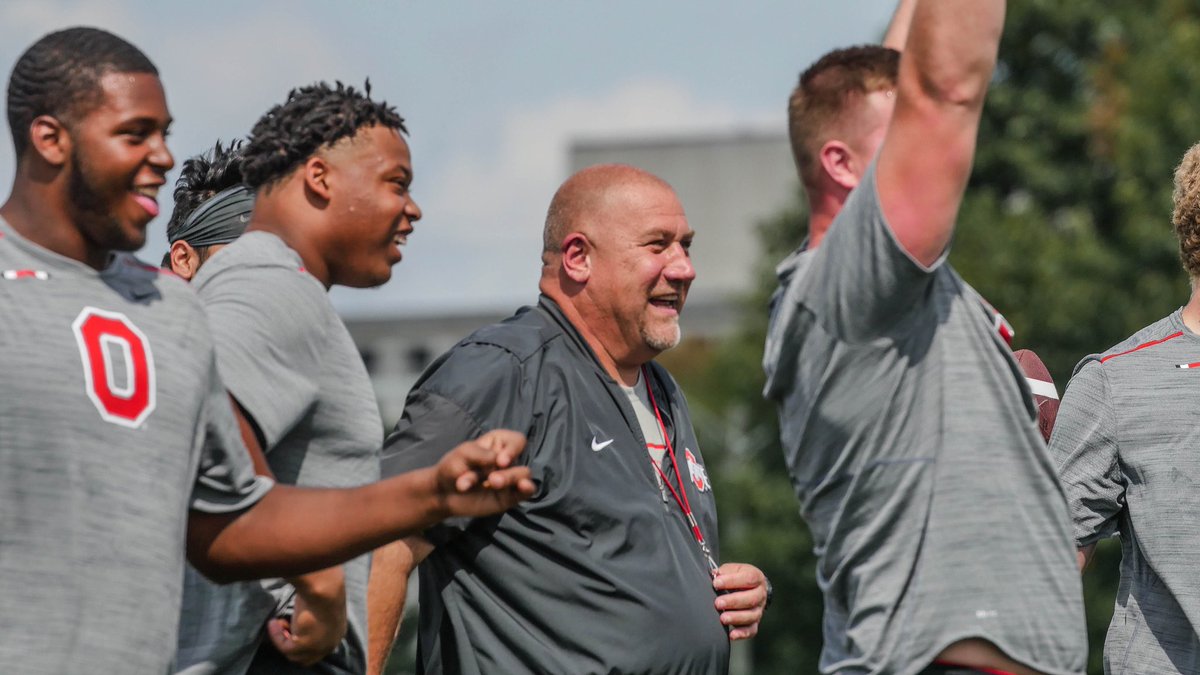 CoachUrbanMeyer's tweet photo. Best "Fridays" in Football!! Buckeyes ready to work the game. Go Bucks! https://t.co/eE2vkmvF6N