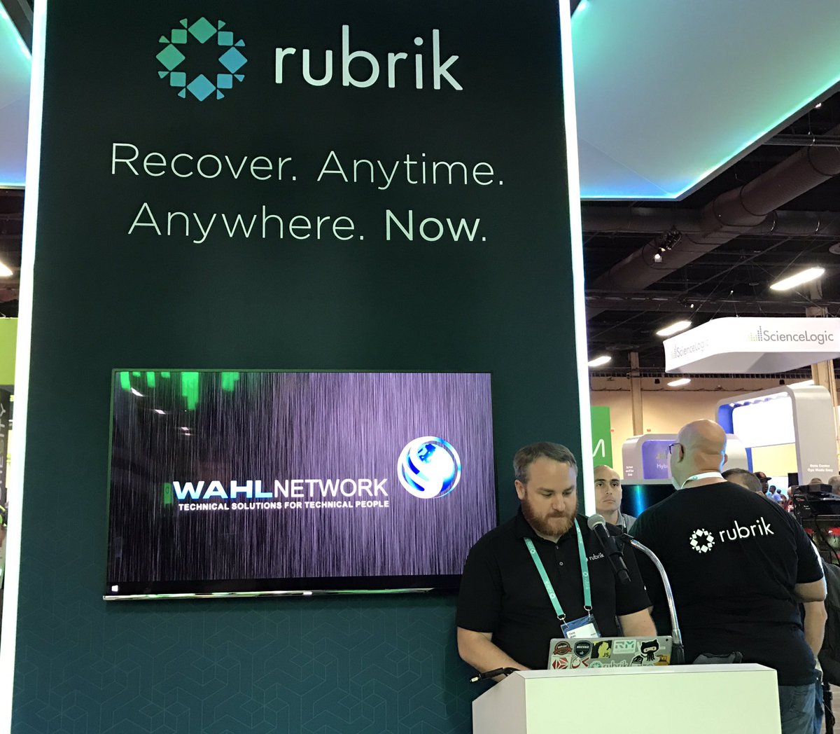 rubrikInc's tweet photo. At #VMworld? Head over to #Booth412 for a Rubrik deep dive with @ChrisWahl https://t.co/G08hZCPCLk