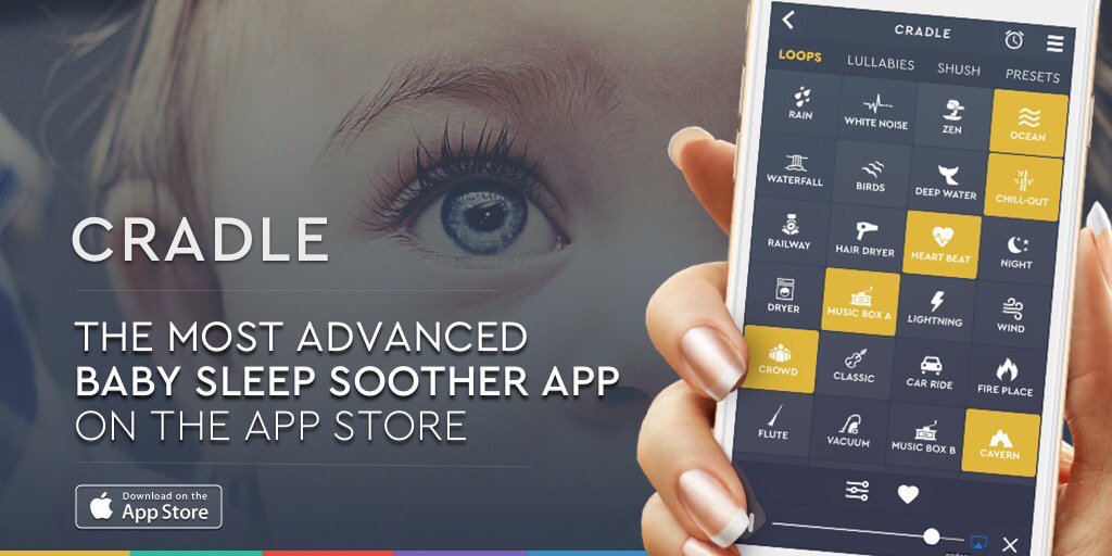 PookaWasHere's tweet photo. Cradle App The Best #Baby #Sleep #Soother on Appstore yaaaaaas helps when I study too :) https://t.co/AKGvb6qNUC https://t.co/tFed87utrf