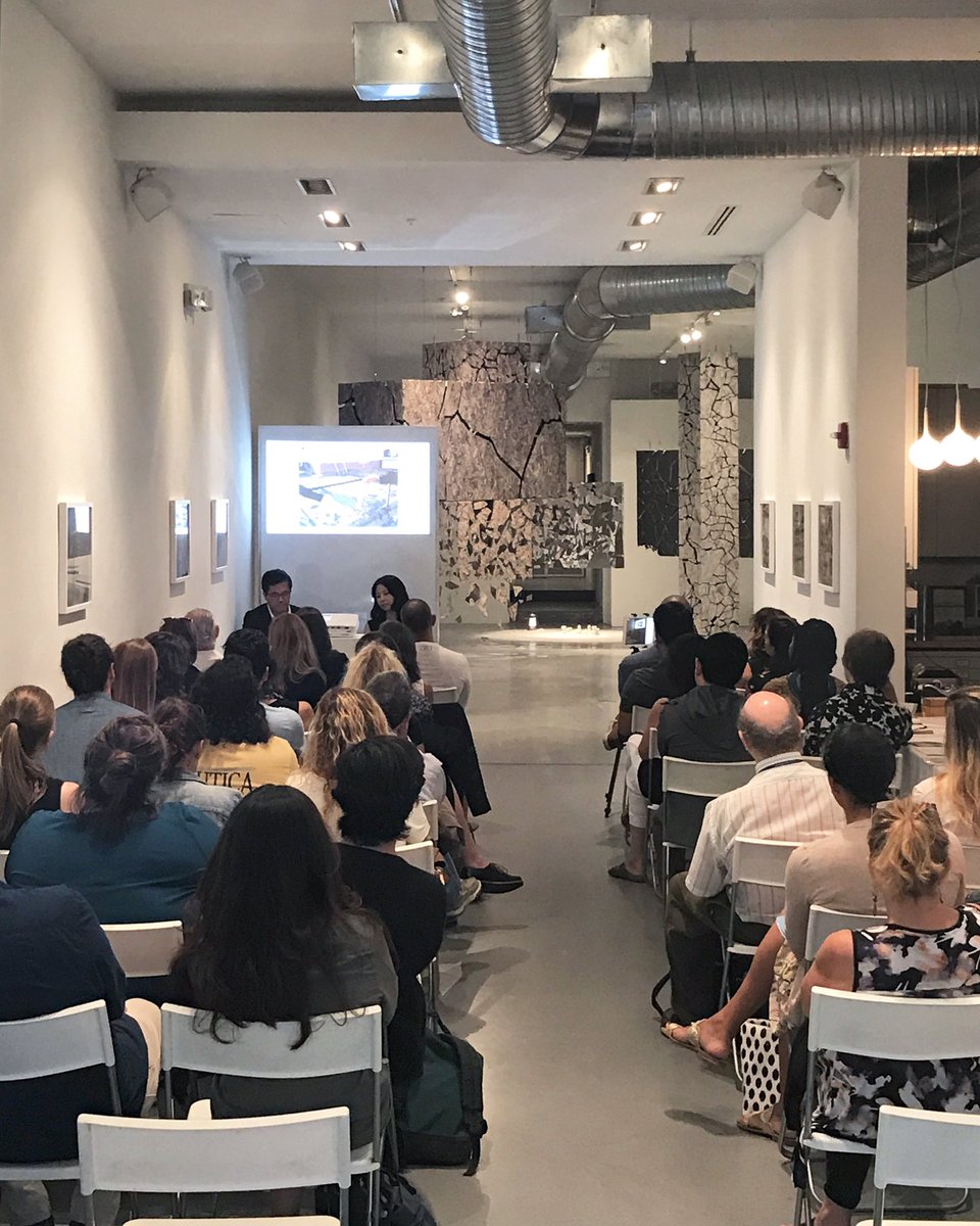 Artist talk at @hamiltoniandc. Nara Park and Paolo Morales touch upon isolation, vulnerability and mortality. #acreativedc #hamfam ❤️