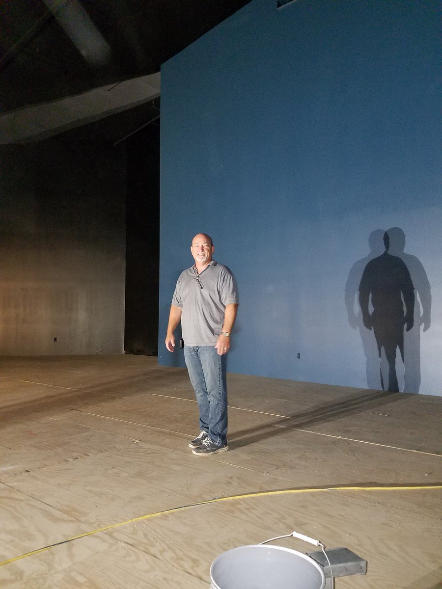 CFWChurchTweets's tweet image. Pastor Ron&apos;s first pic on the sanctuary stage of the new building. #buildinginprocess