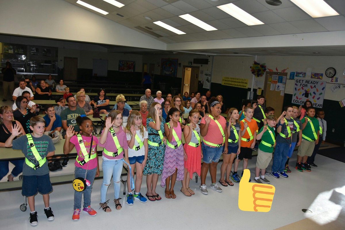 DES Safety Patrol Swearing in Ceremony.   #SafetyFirst