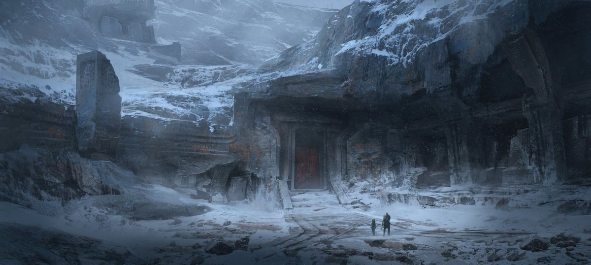 PlayStation's tweet photo. The God of War runes have been deciphered: "Höðr's Wicked Bite."

A sampling of concept art, as promised... https://t.co/nWfkc6rEjt