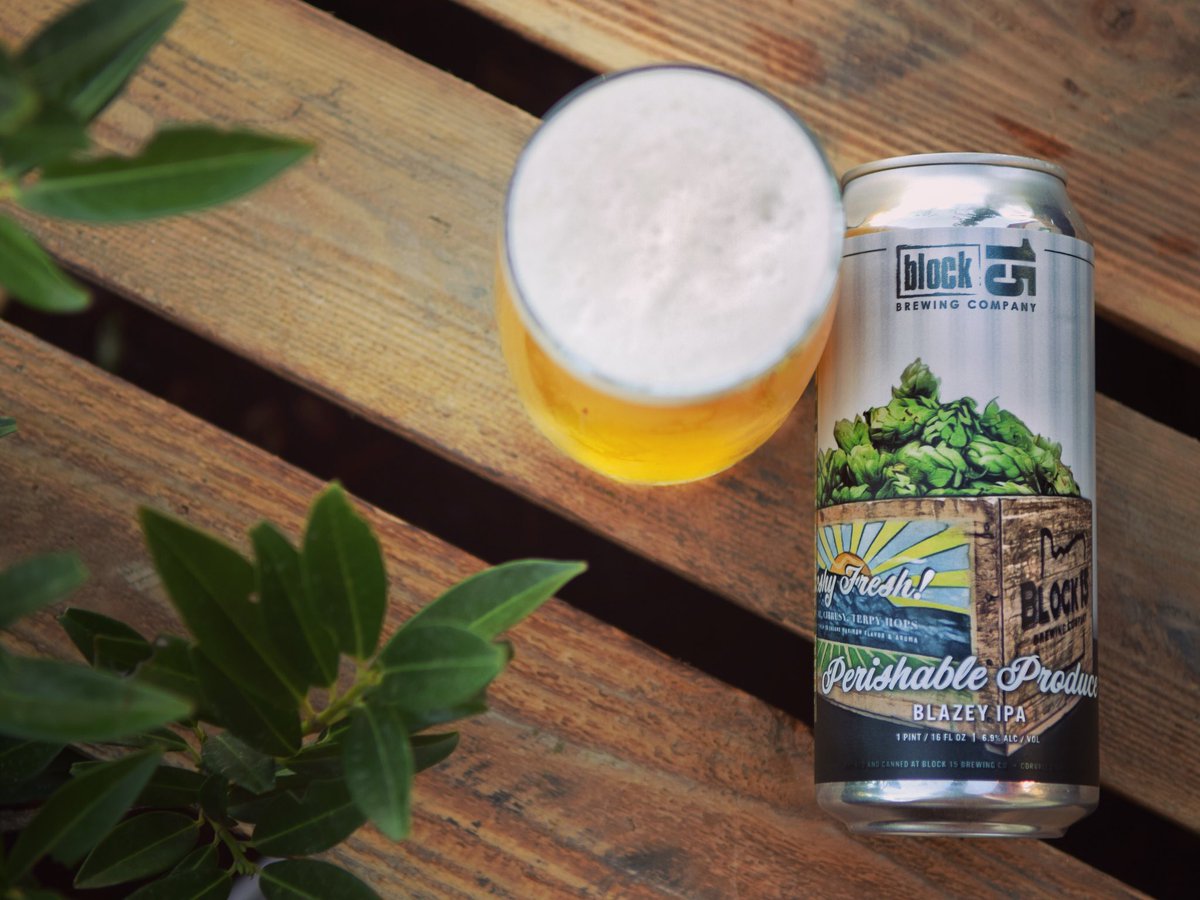 Block15Brewing's tweet photo. #PerishableProduce is a fruity #IPA designed to enjoy #FreshyFresh, like a perfectly ripe piece of fruit. Avail. at our Tap Room this Sat! https://t.co/XU9FItfv4e