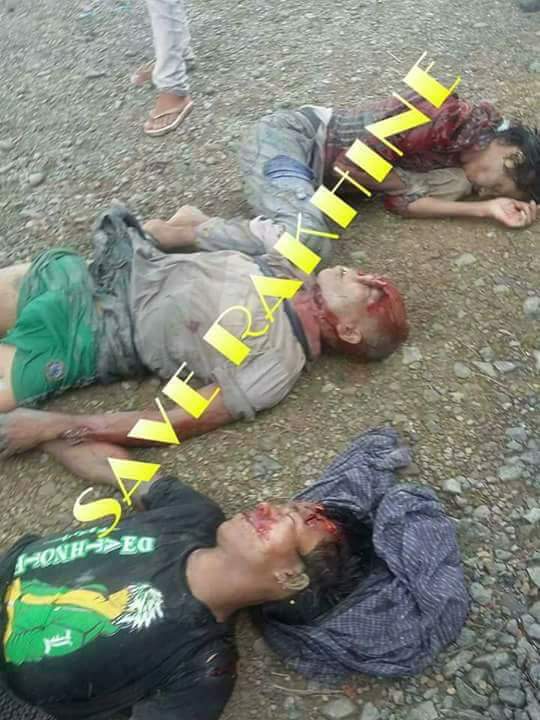 #Bengali #terrorists attacked 5 Rakhines approaching their Bengali-only village, leaving 4 dead, one seriously injured in #Rakhine  State.
