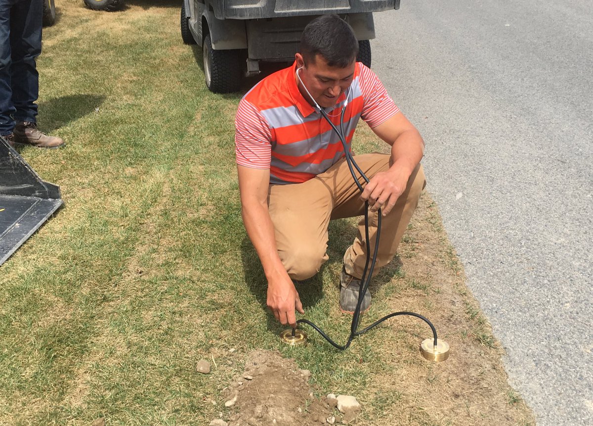 MPowell_TCC's tweet photo. @crimskip16 doing whatever it takes to trace lines ahead of the install. #doctorscott https://t.co/tC6SfFuTCJ