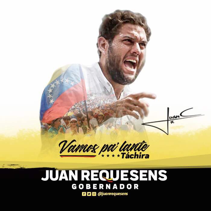 #VamosPaLanteTachira  El tachira va con Juan Requesens joven valiente y comprometido con nuestra democracia