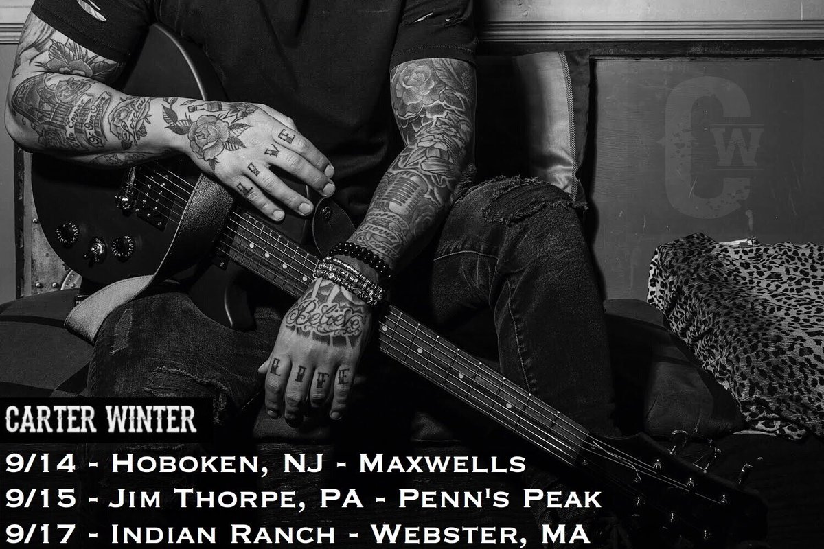 Quick East Coast Run! NJ, PA, MA - Links to tickets at CarterWinter.com 👊🏼🎶 @maxwellsnj, @pennspeak, @IndianRanch