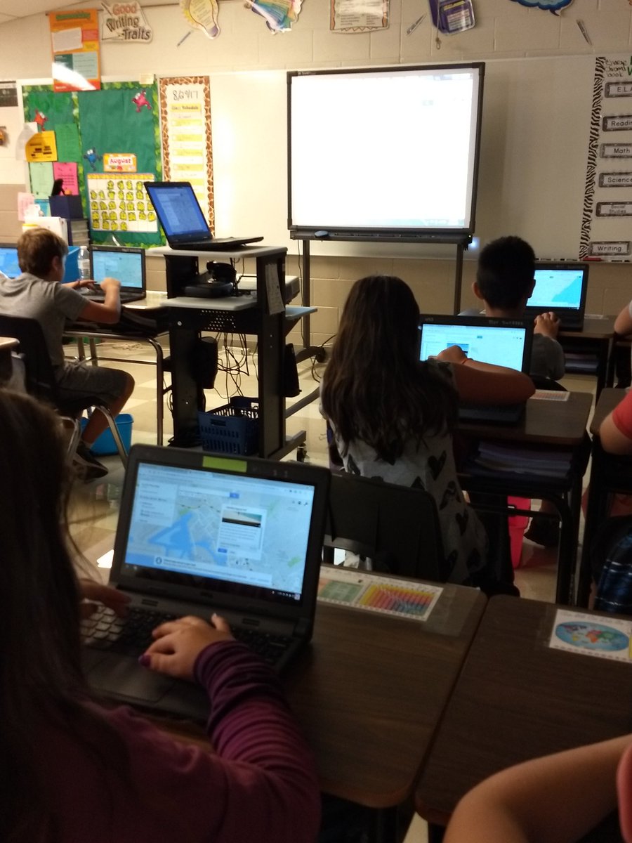 JessicaKostal's tweet photo. Finding our favorite places using Google mymaps thanks @buckmathematics  for your help https://t.co/gRiTUjjicH