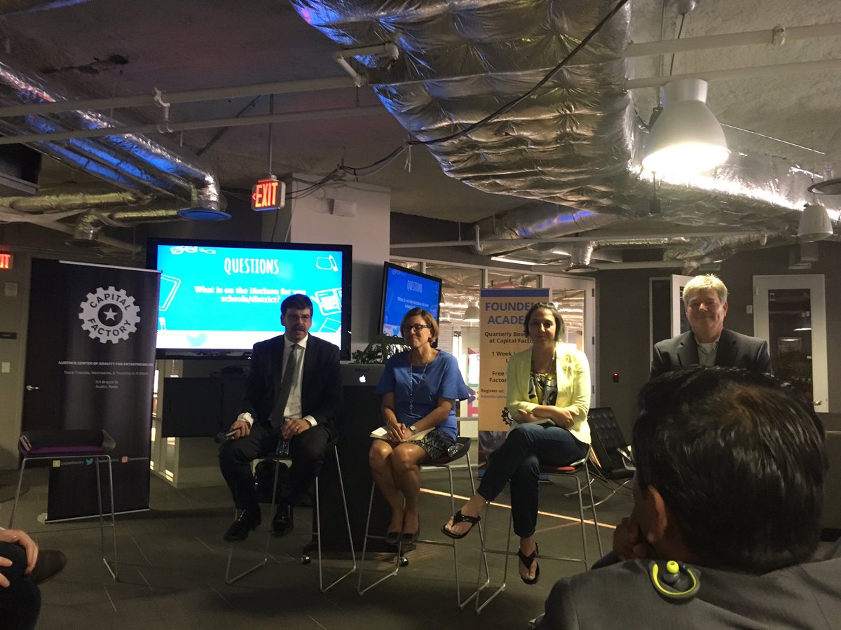 themellen's tweet photo. Great, informative panel from ATX public school tech leaders. Thnx @EdTechAustin! #AISDinnovates #EdTechATX https://t.co/VczhCXJ52J