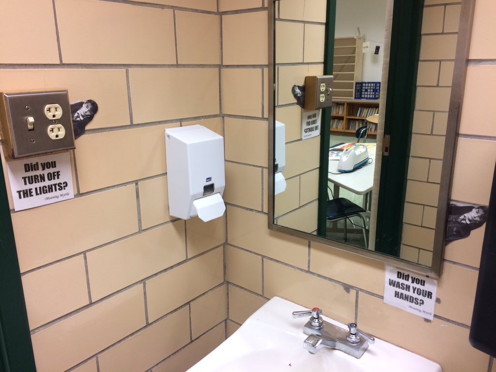 SteamGuy85's tweet photo. The room is definitely coming together. #MoaningMyrtle #StarWars #MayThe4thGradeBeWithYou #StemStation #StemCenters #WashYourHands https://t.co/d83UCOuIU2