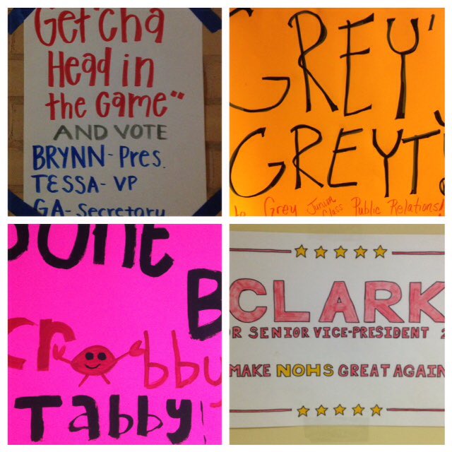 NOHSStuCo's tweet photo. Can't wait to see who our new class officers will be!!!  Early voting starts tomorrow. https://t.co/bHej091HJe