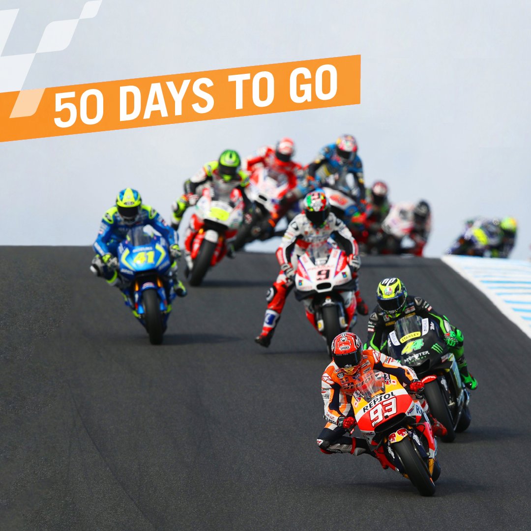 Melbourne's tweet photo. Phillip Island revs up in 50 days when the @ausmotogp hits the track. Don't miss a wheely great weekend https://t.co/FUqOwMXj9S #AusMotoGP https://t.co/ELafg9H1yd