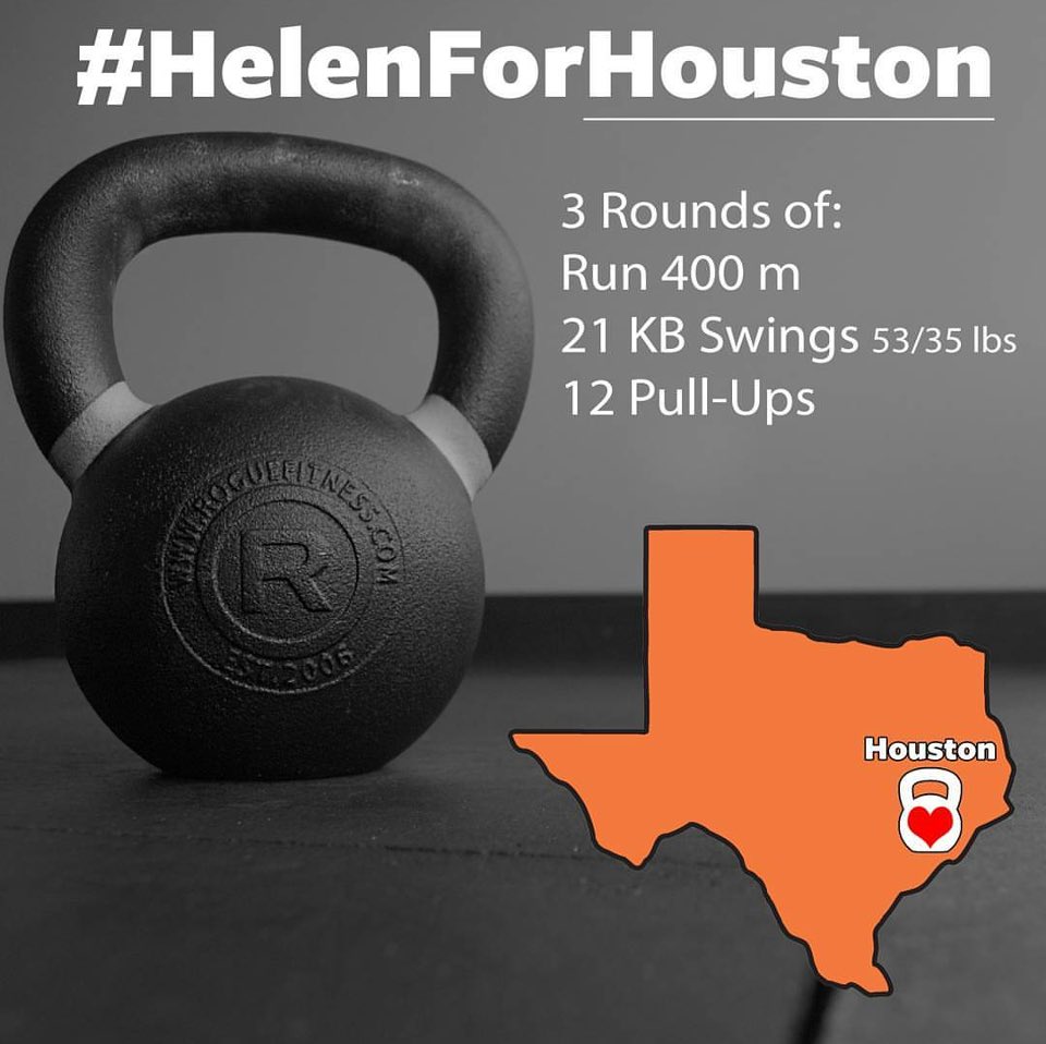 thebronxbox's tweet photo. “Community is what differentiates CrossFit”Today we joined Affiliates in solidarity #HelenForHouston #houston #donate #crossfit #helphouston https://t.co/RMS9NTymq4