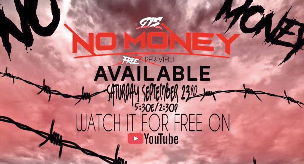 RealJayTheKey's tweet photo. A GTS PPV FOR FREE!!!!! WHAT ?!?! NO WAY SUCH A FITTING NAME !! GTS No Money Sept 23 5:30 it's going to be #Keyful https://t.co/jejTpEhfQh