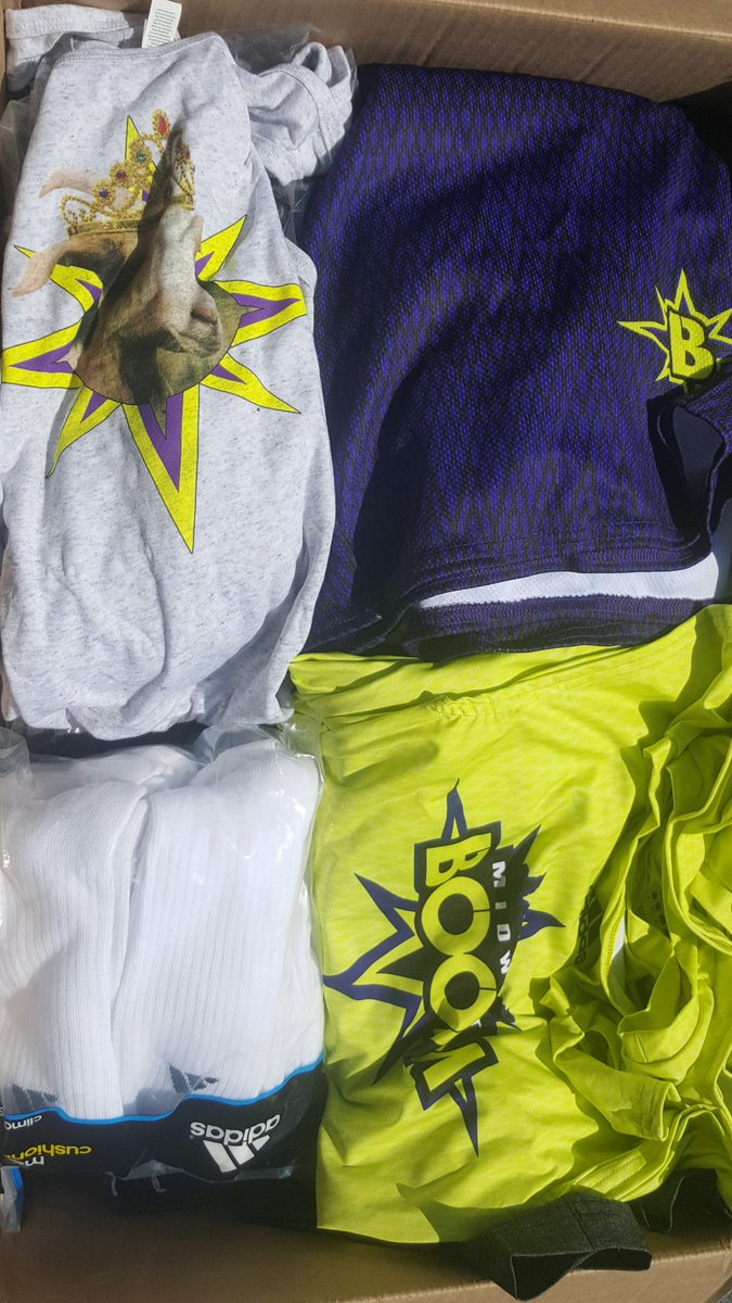 BOOMfootball's tweet image. &quot;Today was the first day of school. Many of these kids &amp;amp; families have nothing&quot;

Boxes of BOOM gear heading down to Houston!
#HelpHouston📈