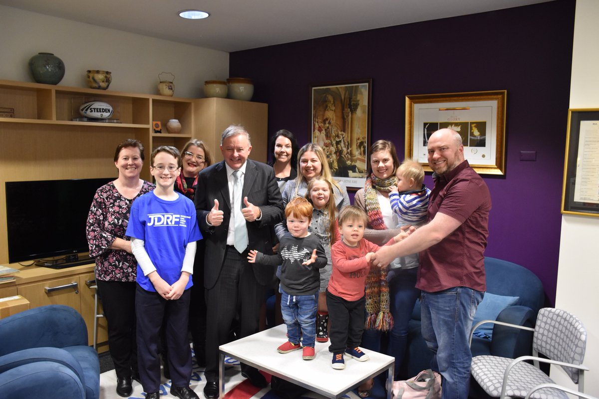 Met with local families and @JDRF diabetes foundation about new Type 1 Diabetes research more info at the link - endia.org.au/index/the-endi…