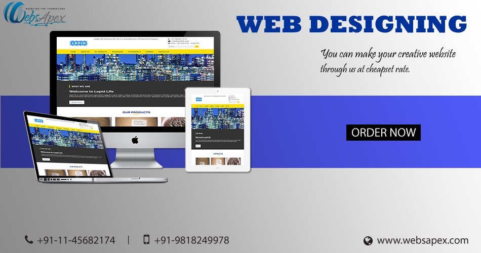 WebsApex's tweet photo. Get your own #creative_website designed by WebsApex Team.
Call: 9818249978
#responsive_website #web_redesign #web_design #web_designing https://t.co/oLFZlEFx8m