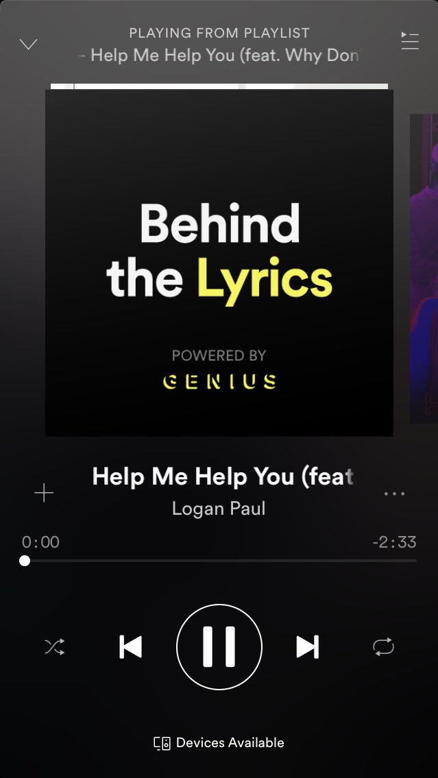 mrlogansmith1's tweet photo. @LoganPaul when did this happen? #GENIUS #Spotify #LoganPaul #HelpMeHelpYou #WhyDontWe https://t.co/H3mYJBwVTS