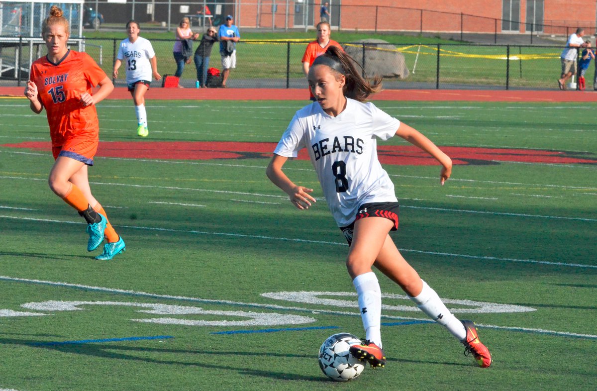 OneidaSports's tweet photo. #GirlsSoccer: Sarah Martin recorded a hat trick for @Chitt_Bears in their season-opening win over @SolvayAthletics.
https://t.co/Lp26drNc8p https://t.co/R1PCBDUiAo