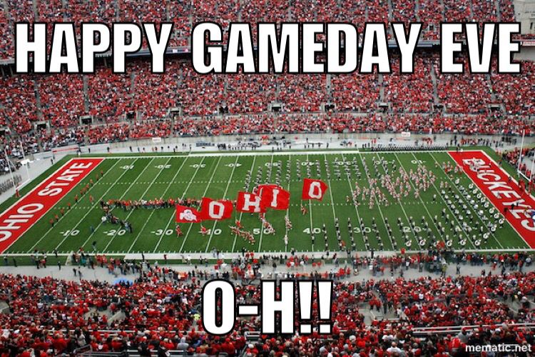 TheBuckeyeNut's tweet photo. Happy GameDay Eve BuckeyeNation! O-H! https://t.co/Xs9Njde33l