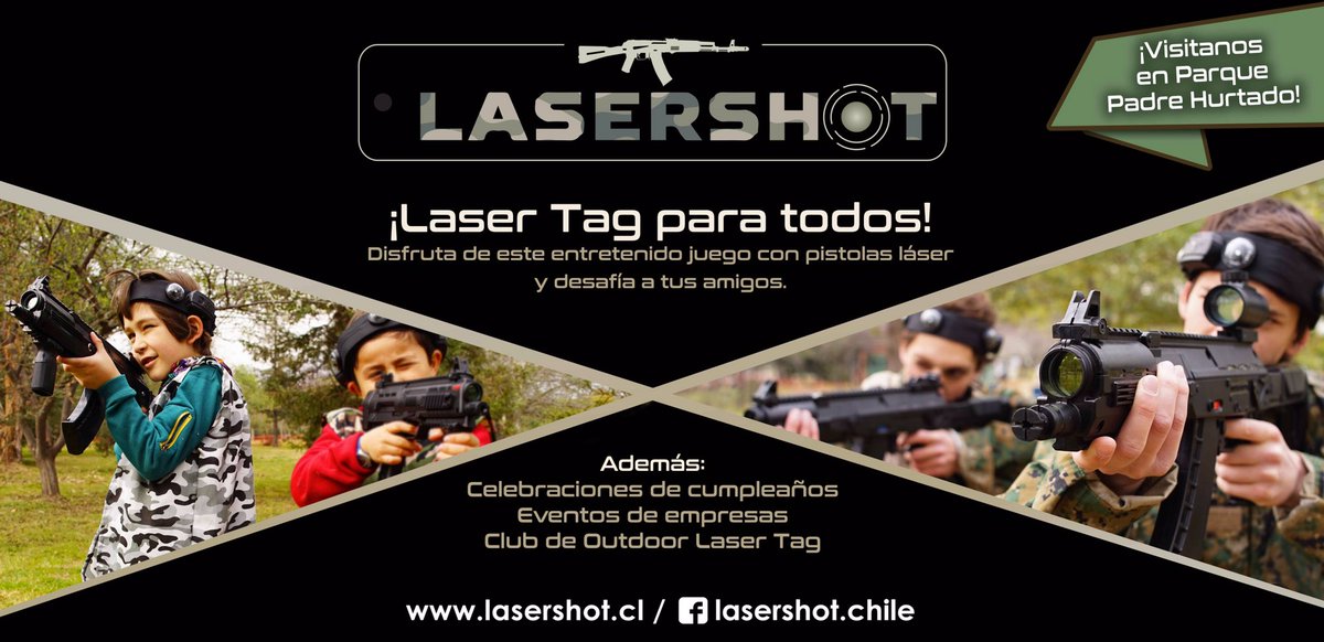 LaserShot_Chile's tweet image. Ven a conocernos en #parquepadrehurtado #parqueintercomunal @LaserShot_Chile #lasertag