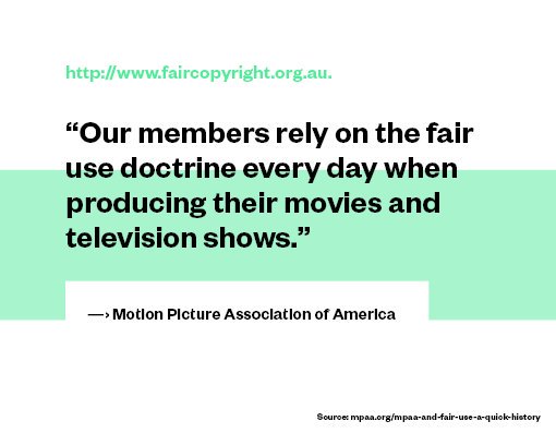 faircopyrightoz's tweet photo. Perspectives on #fairuse – Fair use is important to film and television production: @MPAA #faircopyrightoz https://t.co/FAC1VrfPln https://t.co/lyHmHcKVxb