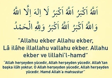 isaa1453's tweet photo. arefe günü sadah namazından itibaren başlayıp dördüncü gün ikindi namazına kadar devam edecek olan teşrik tekbirlerini unutmayalım inşâallah https://t.co/uWKFIO43UY