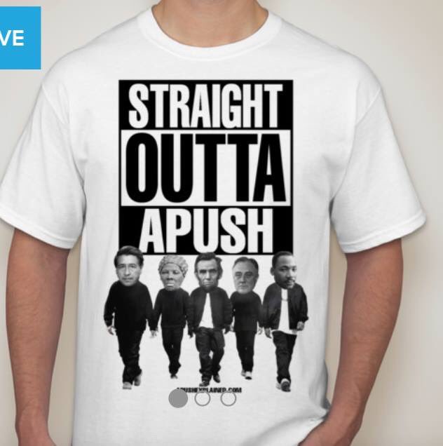 joczproductions's tweet photo. Spread the word- APUSH gear. Get your shirt right here https://t.co/mDoCJPz4bF #apush https://t.co/f53qg1PSta