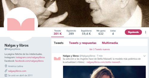 TICritics's tweet photo. El universo @Nalgasylibros  en las redes en #TICritics https://t.co/iIeD1aZcXJ