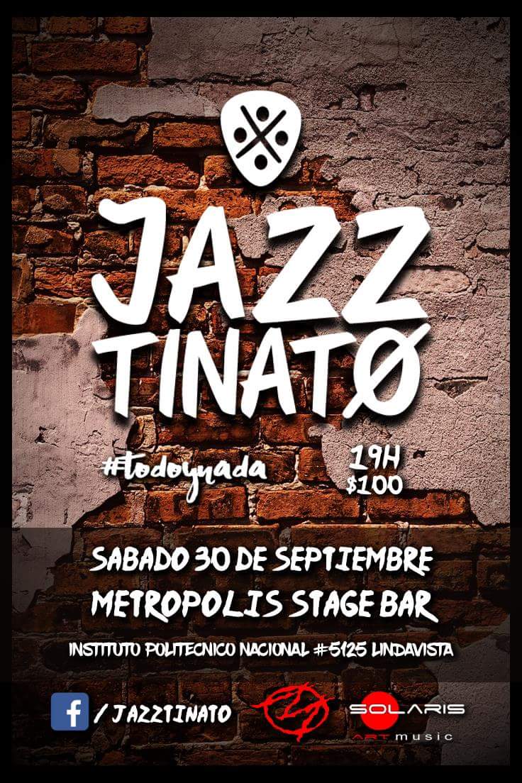 ¡Jazztinato en vivo! ¿Quién nos acompañará?

¡Todos están invitadísimos!