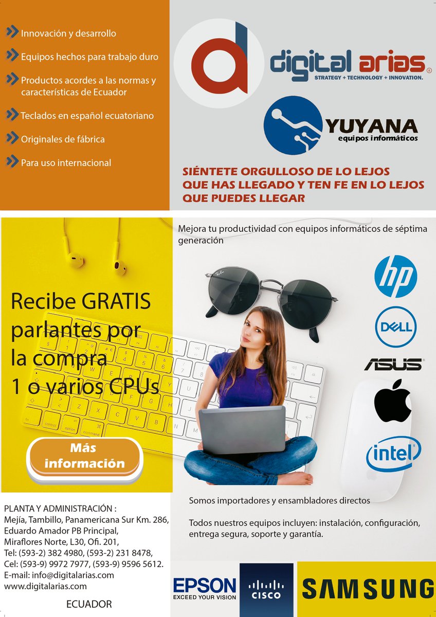 DigitalArias's tweet photo. Mejora tu productividad con equipos informáticos #DigitalArias https://t.co/b427GKFrL7] https://t.co/E8xSQn7NEb