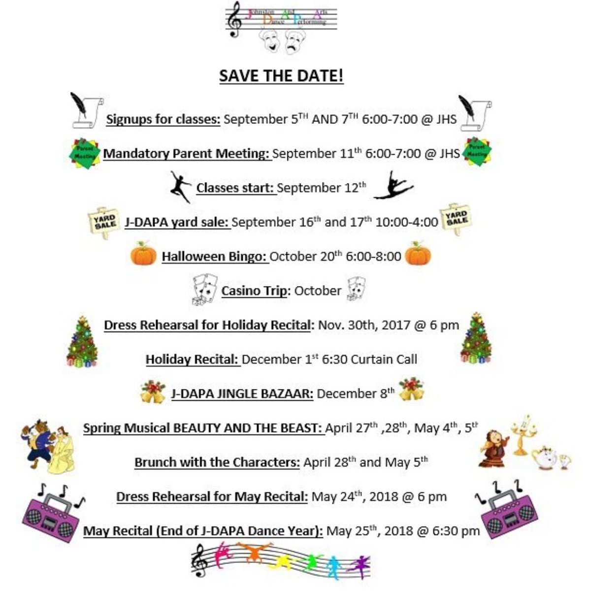 JohnstonDAPA's tweet photo. We've got some important dates for you to mark your calendars with! 1st up: Dance registrations! #ri #dance #rhodeisland #theatre #jdapa https://t.co/hPWj06j8QU