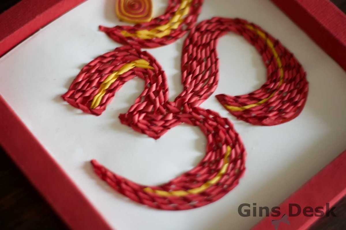 ginsdesk's tweet photo. #handmade #om done with #quilling !! place your order now.. #ginsdesk #craft #homedecor #wallart @ItsyBitsyIndia https://t.co/fvLKK1sm6T