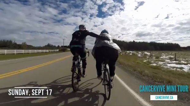 CTVCalgary's tweet photo. Preparations underway for annual Tour de Cancervive fundraiser. @CTVKevinFleming reports https://t.co/Ad2zJHU4Lv @CancerviveAB #yyc https://t.co/kNVp2khEEp