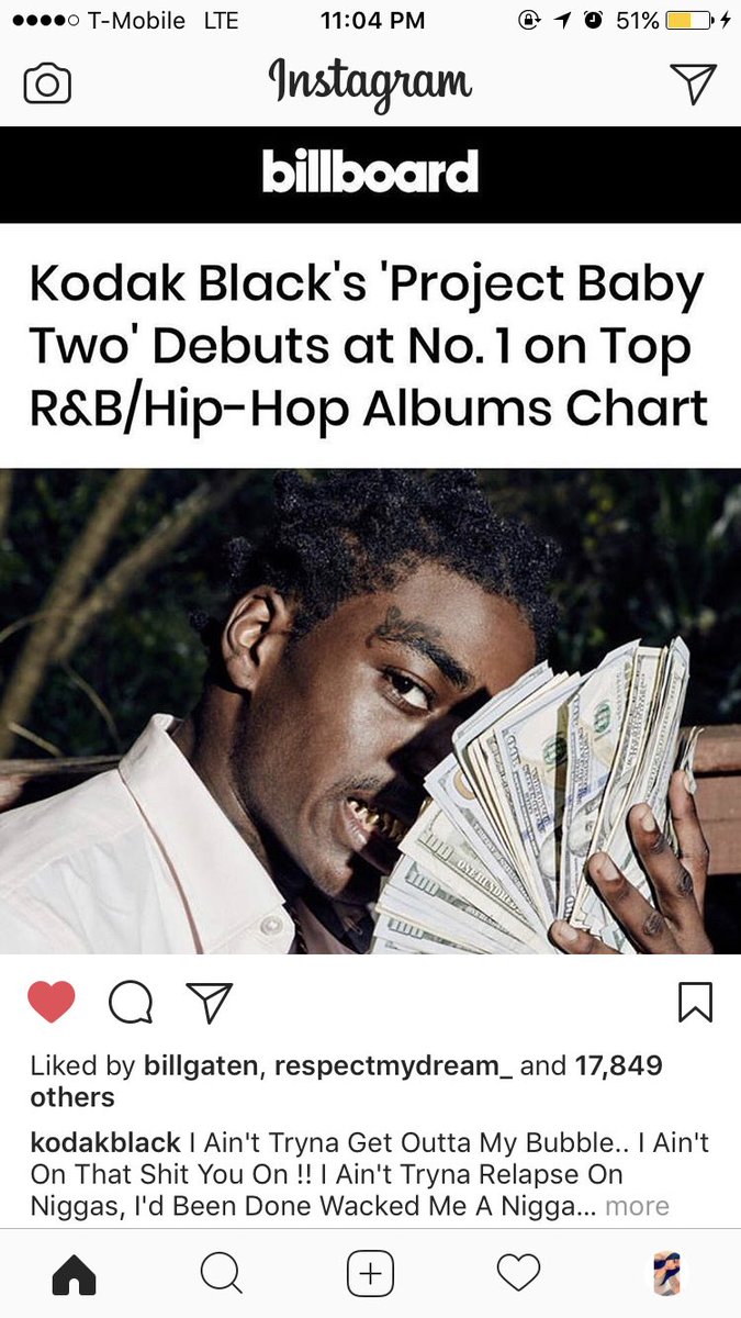 jessicab9319's tweet photo. congrats @KodakBlack1k did it on his own ๐ช๐ผ #projectbaby2 #projectbabytwo https://t.co/Xye7BWHcGH