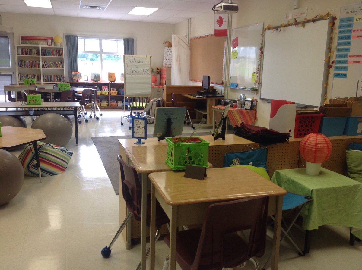 Welcome to the grade 4 and 5 class! Here is a peek inside the classroom. All we need are some super students!