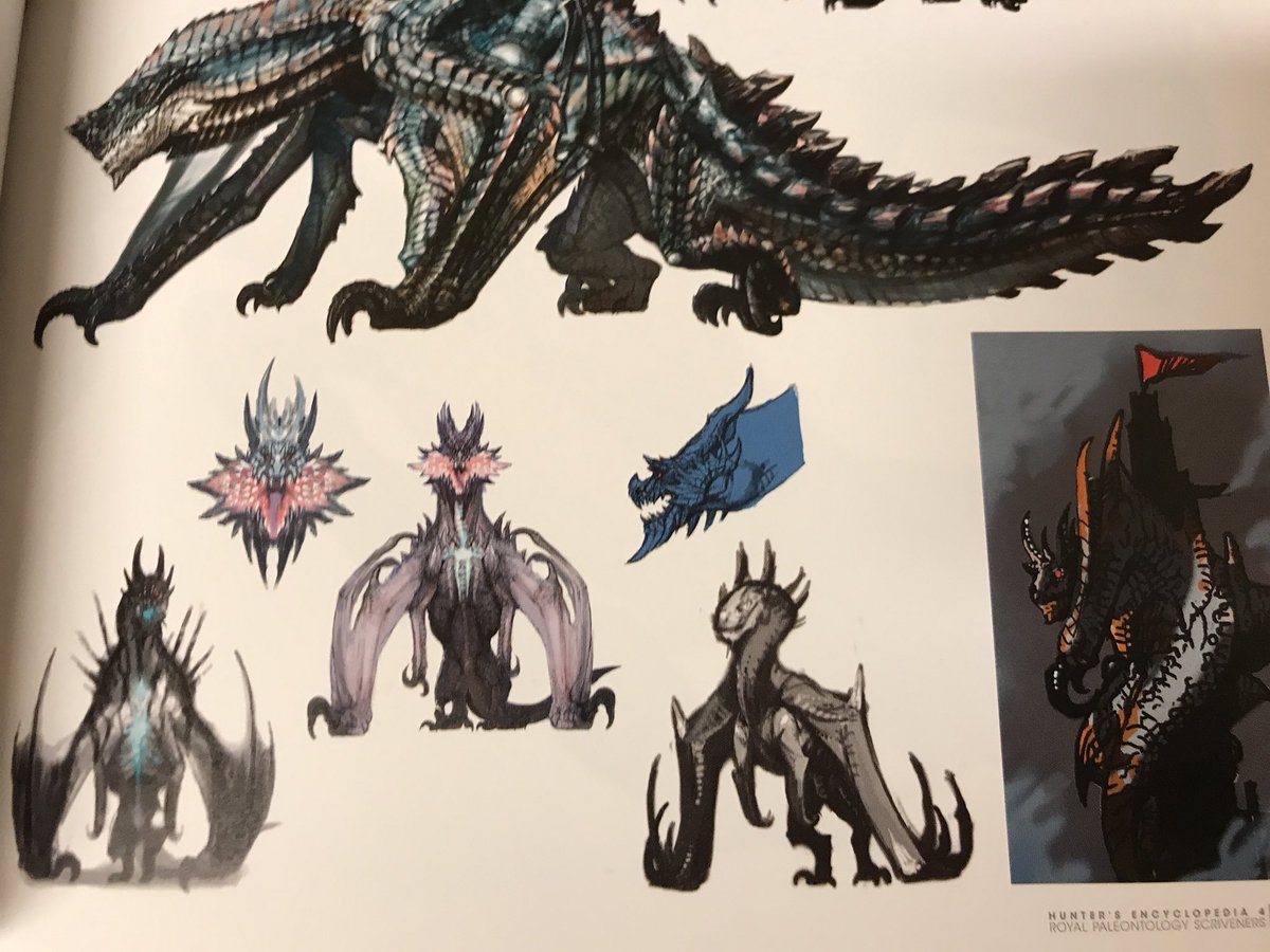 ...how Charge Blade works, and early concept art (Brachydios, Najarala, and...