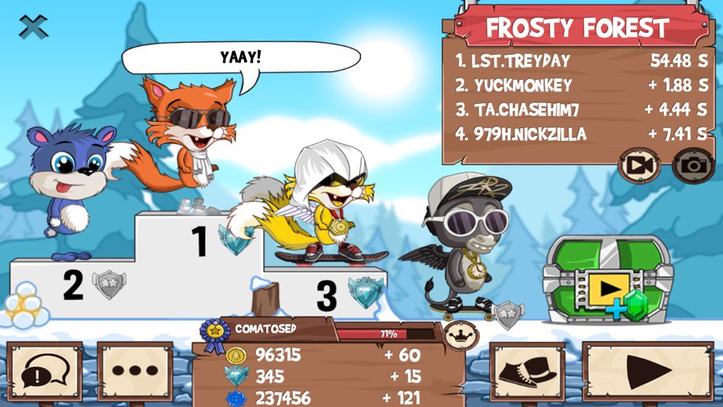 pale_writer0's tweet photo. I just beat a golden fox! #funrun2 #Yuckmonkey #chasehim7 #NICKZILLA https://t.co/OJ5H6JkPFx