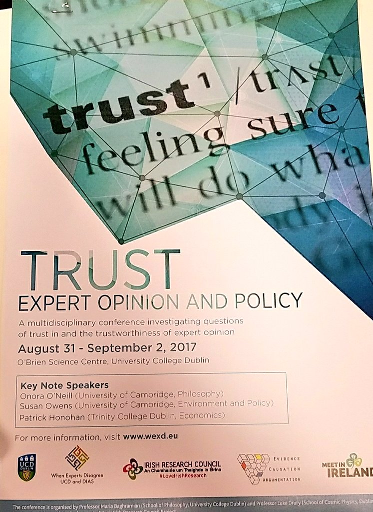 Sainsha's tweet photo. Back at UCD today for our #WEXD conference on trust. https://t.co/nb4VzA89cL