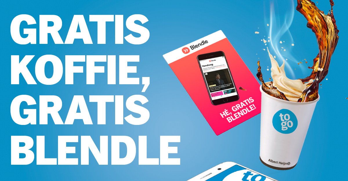 Wil je een maand gratis Blendle Premium? Download dan ff de app van @AHtoGo (iOS/Android). Krijg je nog gratis koffie ook.